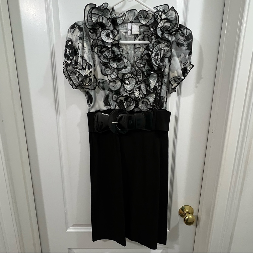 Business Dress with Accent Top